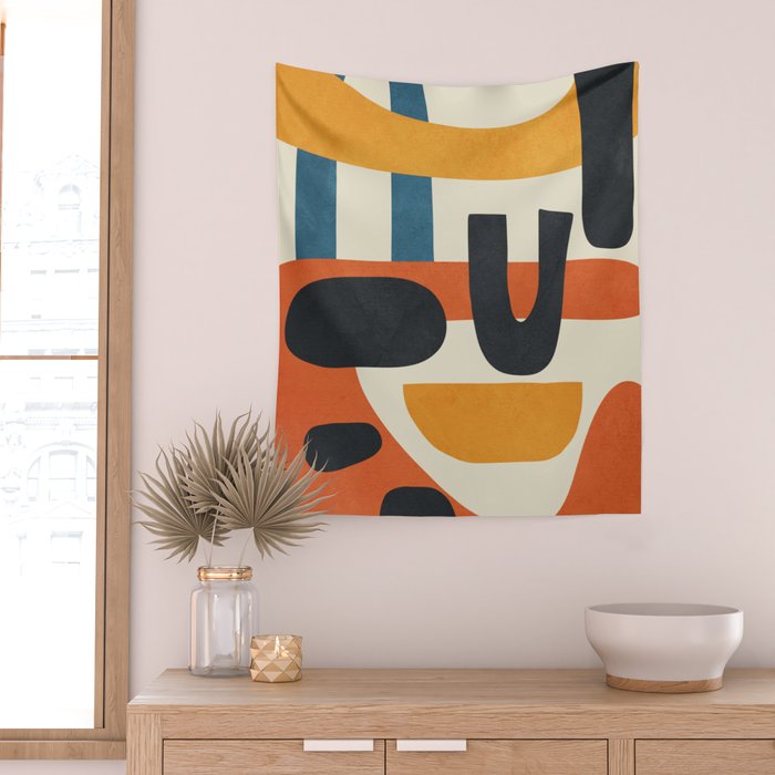 Abstract Colorful Setting 15 Wall Tapestry Gallery Image 2