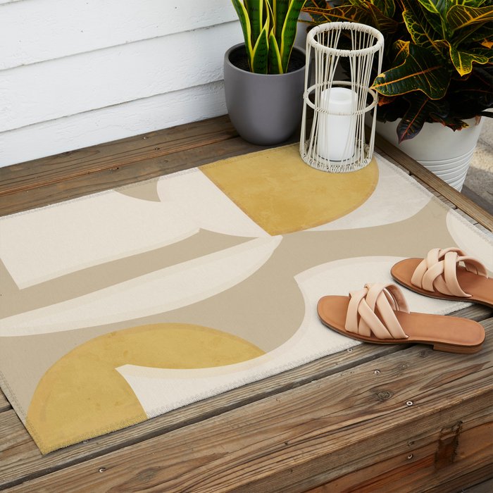 Minimal Abstraction 3 Outdoor Rug Gallery Image 2