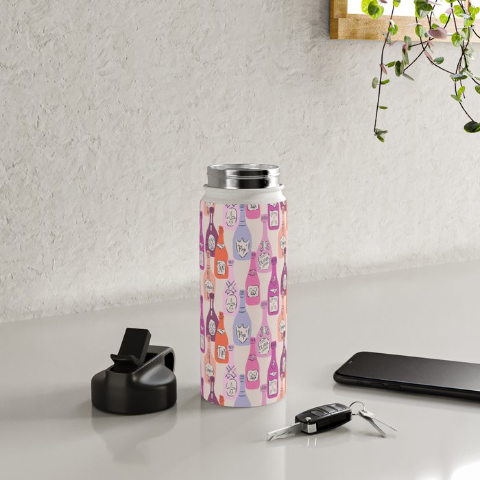 Champagne Bottles on Shelf Water Bottle Gallery Image 5