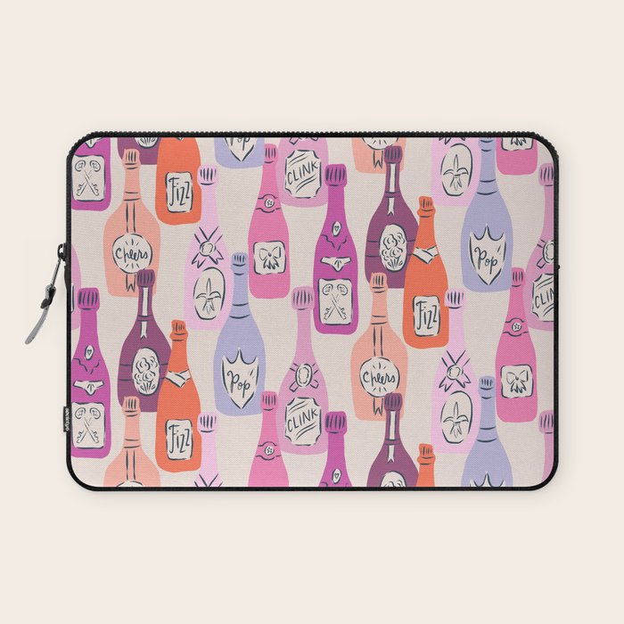 Champagne Bottles on Shelf Laptop Sleeve Gallery Image 1