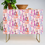 Champagne Bottles on Shelf Credenza Gallery Image 1