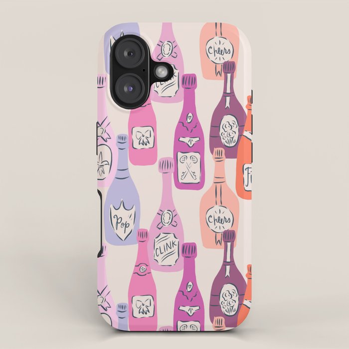 Champagne Bottles on Shelf iPhone Case Gallery Image 1