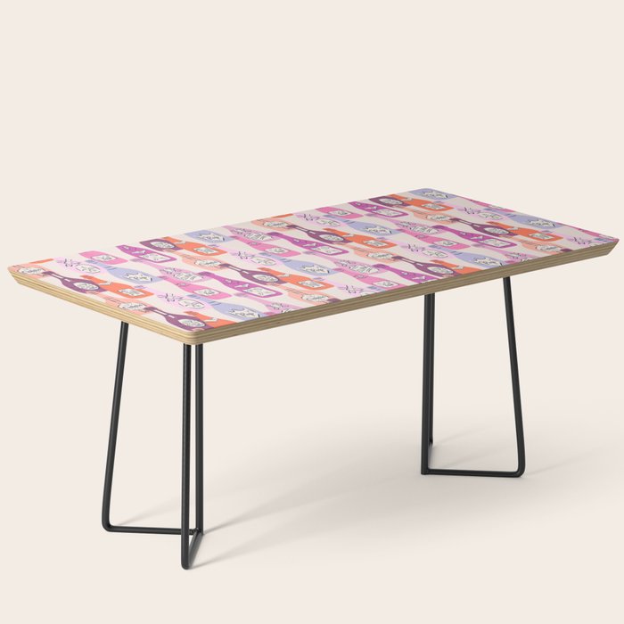Champagne Bottles on Shelf Coffee Table Gallery Image 1