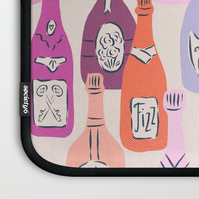 Champagne Bottles on Shelf Laptop Sleeve Gallery Image 3