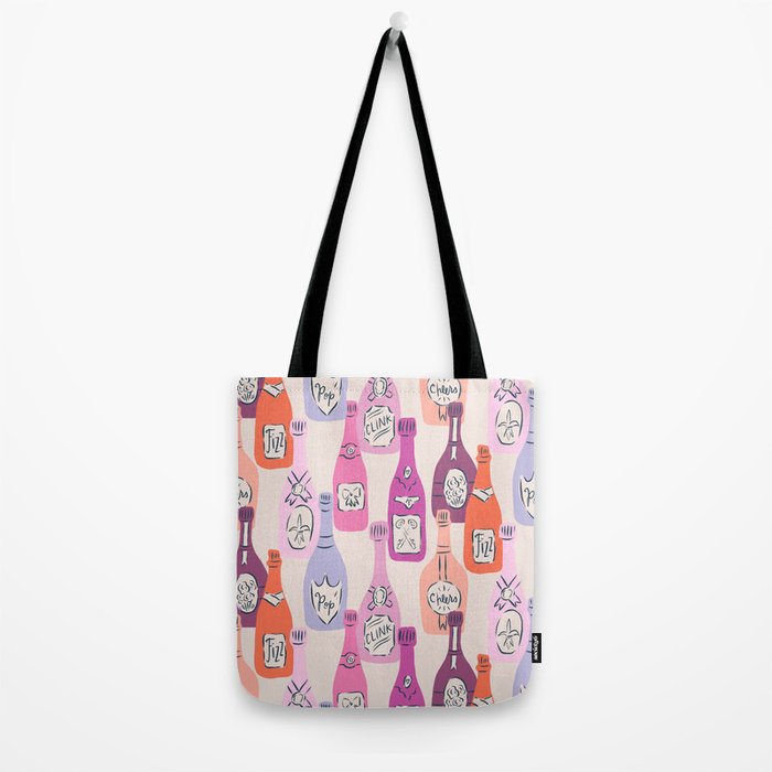 Champagne Bottles on Shelf Tote Bag Gallery Image 2