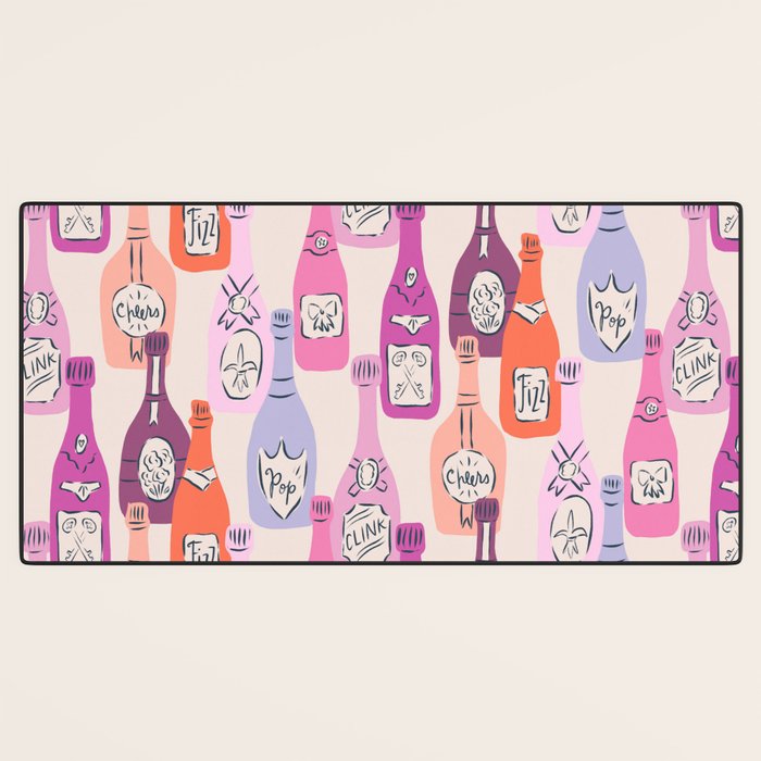 Champagne Bottles on Shelf Desk Mat Gallery Image 3