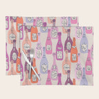 Champagne Bottles on Shelf Placemat Gallery Image 1