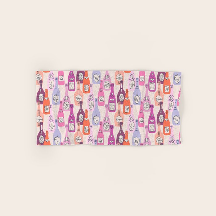 Champagne Bottles on Shelf Bath Towel Gallery Image 1