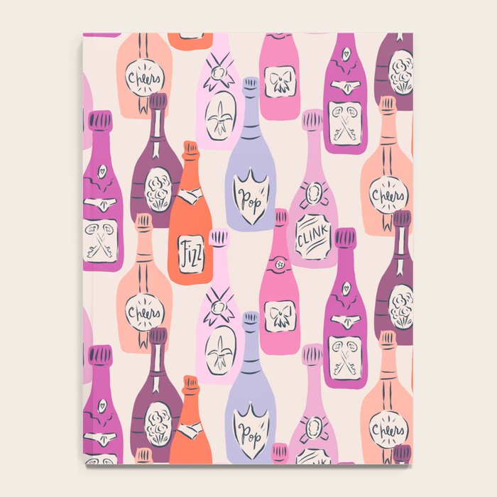 Champagne Bottles on Shelf Notebook Gallery Image 4