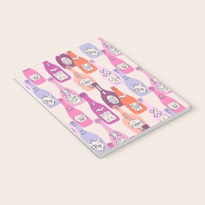 Champagne Bottles on Shelf Notebook Gallery Image 3