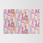 Champagne Bottles on Shelf Rug Gallery Image 2