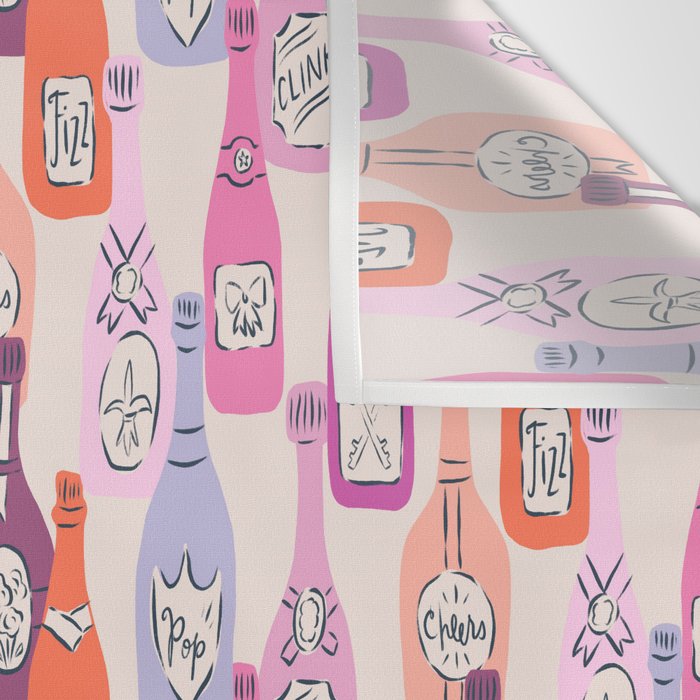 Champagne Bottles on Shelf Wall Tapestry Gallery Image 3