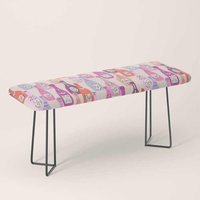 Champagne Bottles on Shelf Bench Gallery Image 1