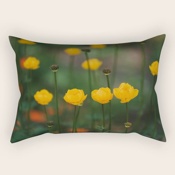 Flower Rhythm - Landscape and Nature Photography Rectangular Pillow Gallery Image 2