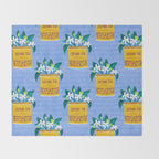 Jasmine Bouquet Florals Throw Blanket Gallery Image 2