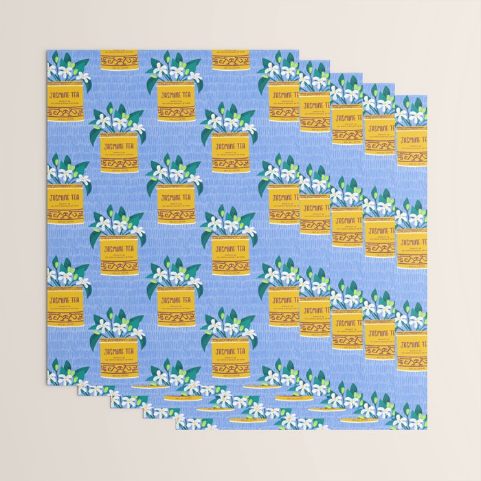 Jasmine Bouquet Florals Wrapping Paper Gallery Image 3