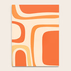 Palm Springs Midcentury Modern Abstract in Light Orange Tangerine Tones  Notebook Gallery Image 4