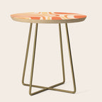 Palm Springs Midcentury Modern Abstract in Light Orange Tangerine Tones  Side Table Gallery Image 1