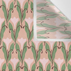 Tulip Whimsy - Vintage Nouveau Wall Tapestry Gallery Image 3