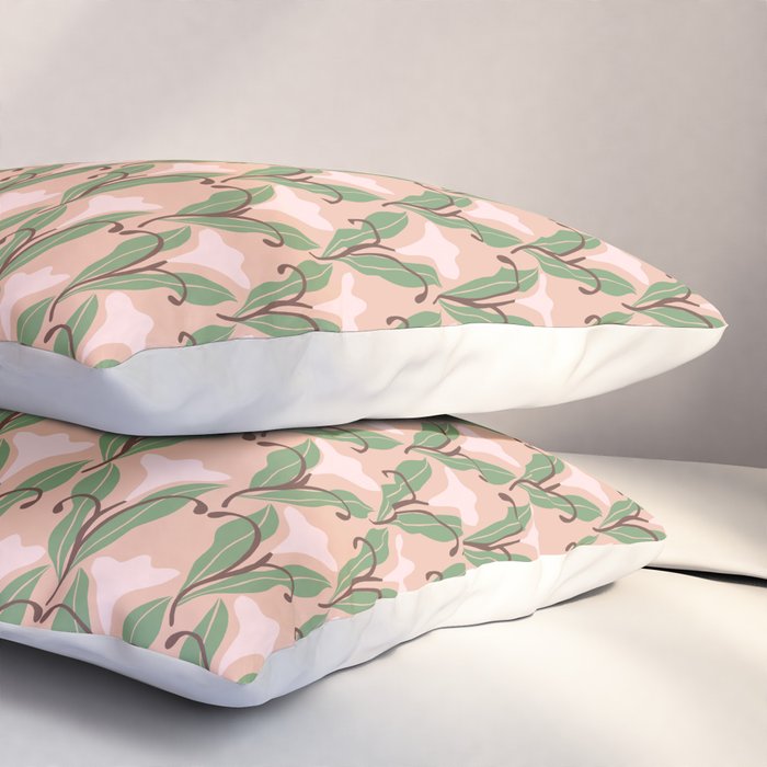 Tulip Whimsy - Vintage Nouveau Pillow Sham Gallery Image 3