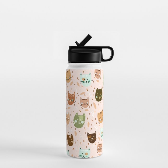 Cats pattern retro Water Bottle