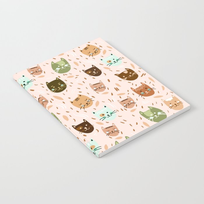 Cats pattern retro Notebook Gallery Image 2