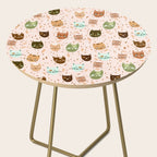 Cats pattern retro Side Table Gallery Image 2