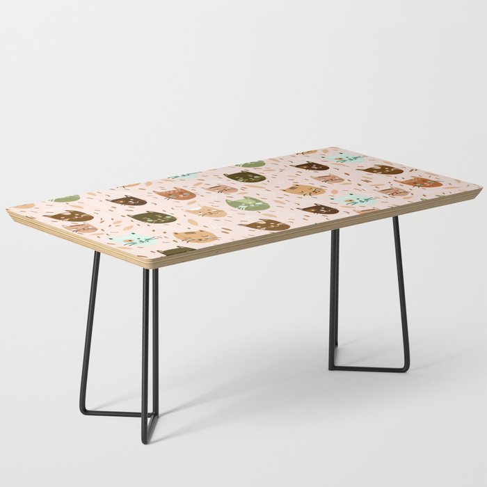 Cats pattern retro Coffee Table Gallery Image 1