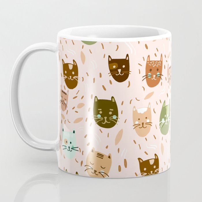 Cats pattern retro Coffee Mug Gallery Image 3