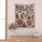 Mushrooms of Ohio Wall Tapestry Gallery Image 2