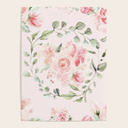 Rose Blush Watercolor Flower Pattern Poster Gallery Image 4