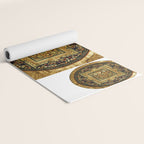 Gold Buddhist Psychedelic Mandala Yoga Mat Gallery Image 2