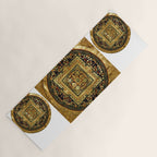 Gold Buddhist Psychedelic Mandala Yoga Mat Gallery Image 1