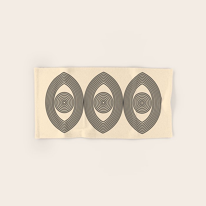 Abstraction_EYE_LINE_POP_ART_Minimalism_001X Bath Towel Gallery Image 1