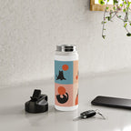 Cat and Sun 2x2 Water Bottle Gallery Image 4