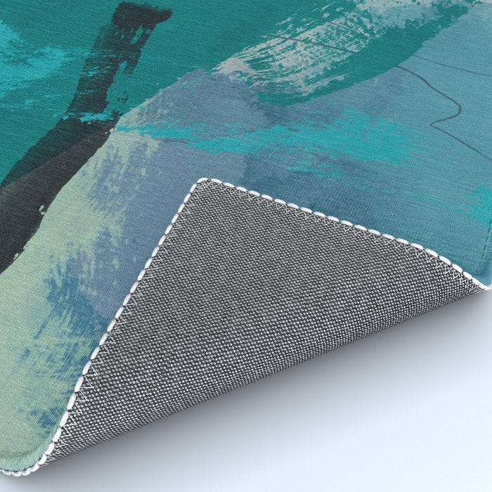 sea ocean abstract art 2021 2 Rug Gallery Image 4
