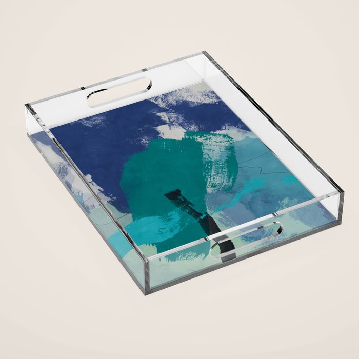 sea ocean abstract art 2021 2 Acrylic Tray Gallery Image 1