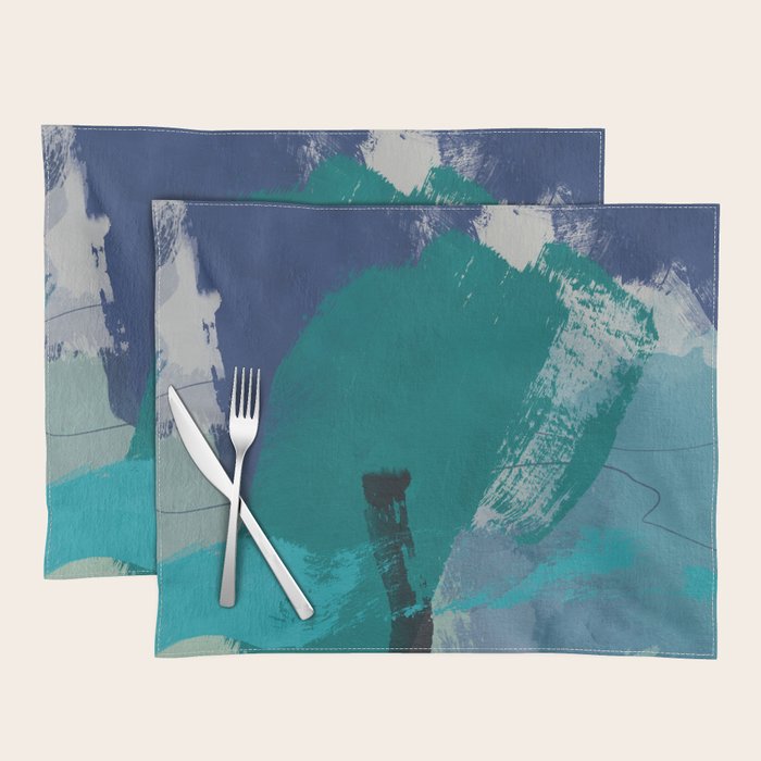 sea ocean abstract art 2021 2 Placemat Gallery Image 1