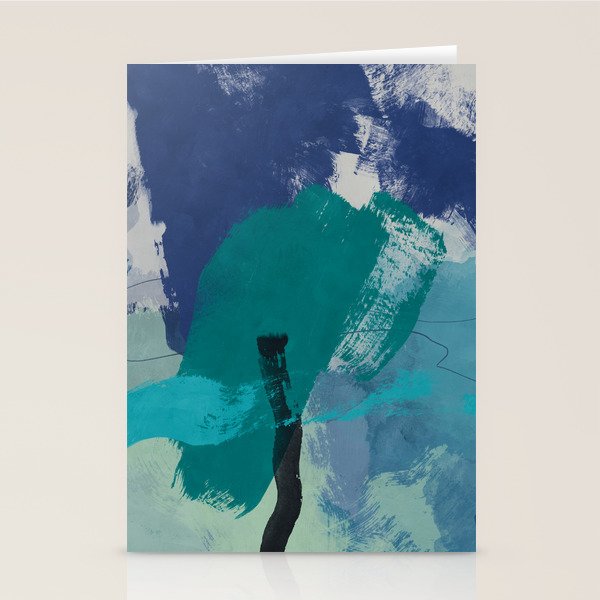 sea ocean abstract art 2021 2 Stationery Card Gallery Image 1