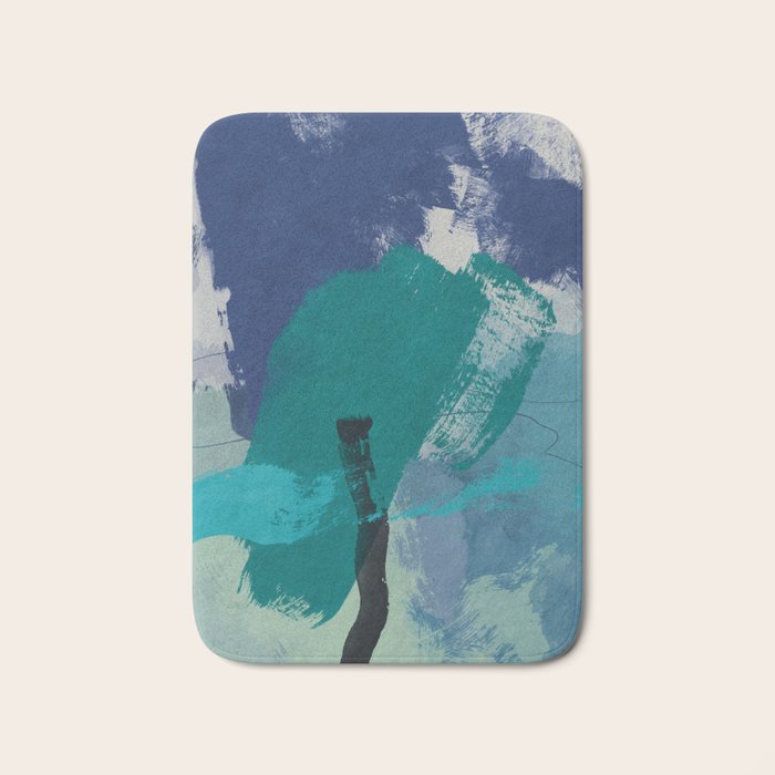 sea ocean abstract art 2021 2 Bath Mat Gallery Image 1