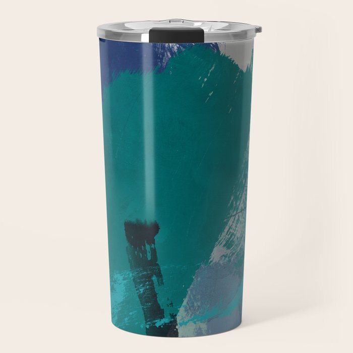 sea ocean abstract art 2021 2 Travel Mug Gallery Image 1