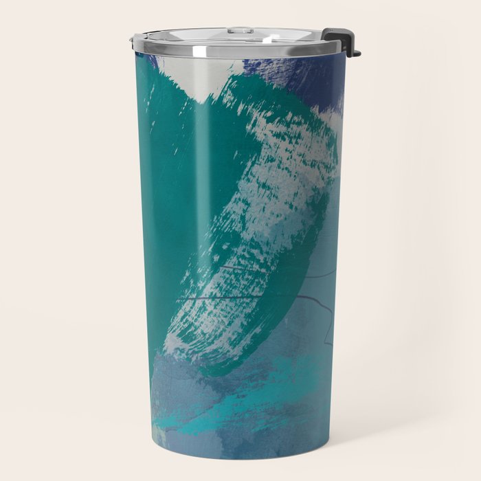 sea ocean abstract art 2021 2 Travel Mug Gallery Image 2