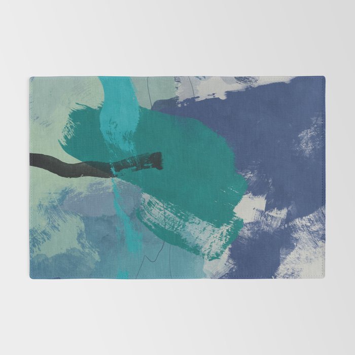 sea ocean abstract art 2021 2 Rug Gallery Image 2