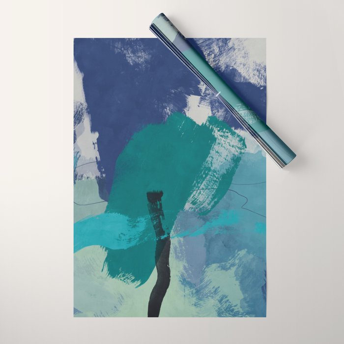 sea ocean abstract art 2021 2 Wrapping Paper Gallery Image 1