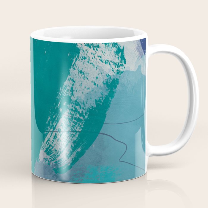 sea ocean abstract art 2021 2 Coffee Mug Gallery Image 1