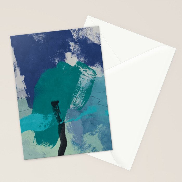 sea ocean abstract art 2021 2 Stationery Card Gallery Image 2