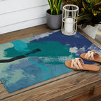 sea ocean abstract art 2021 2 Outdoor Rug Gallery Image 2