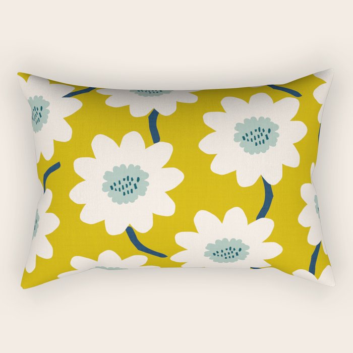 Flower field - fresh Rectangular Pillow Gallery Image 2