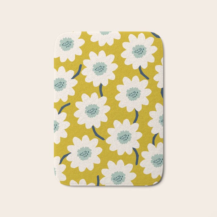 Flower field - fresh Bath Mat Gallery Image 1