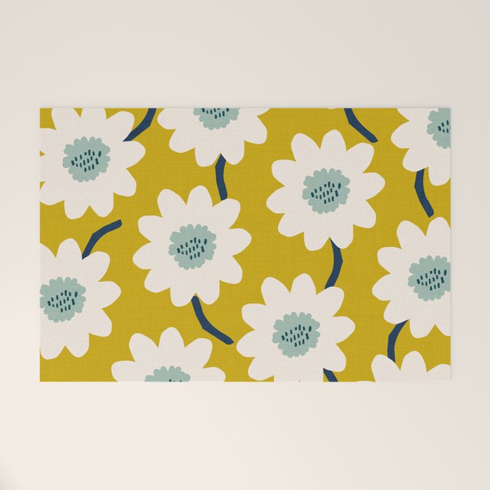 Flower field - fresh Welcome Mat Gallery Image 1
